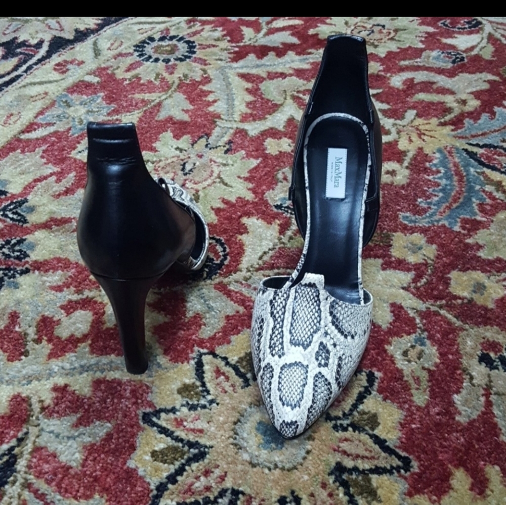 Max Mara Python Print Heels - image 3